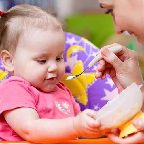 Miniatura 6 de Kirecoo Juego de 2 utensilios para niños pequeños, tenedores y cucharas para niños, juego de cubiertos de acero inoxidable para niños, cubiertos