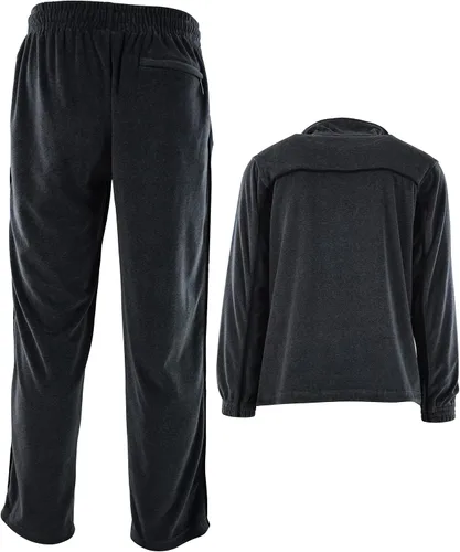 Miniatura 5 de ChoiceApparel Chándal de terciopelo para hombre con bolsillos con cremallera