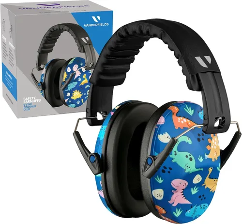Vanderfields - Protectores de oídos para niños, orejeras con cancelación de ruido, auriculares para niños, autismo, niños pequeños, niños Club de