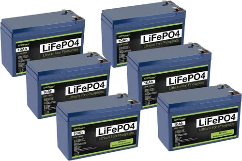 Miniatura 13 de ExpertPower - Baterías recargables de ciclo profundo LiFePO4 de litio de 12 V