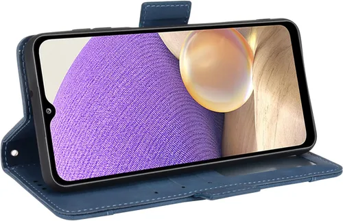 Miniatura 4 de Compatible con Samsung Galaxy A13 5G de 6.5 pulgadas 2022, funda magnética de piel sintética para Samsung Galaxy A13 5G de 6.5 pulgadas 2022 Azul
