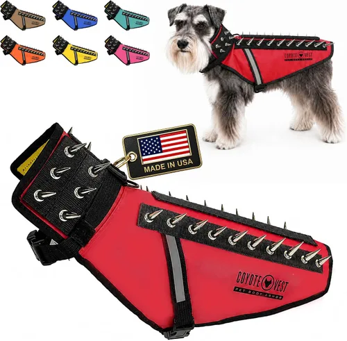 Miniatura 22 de CoyoteVest Chaleco Protector de Arnés para Perro, Accesorios Reflectantes para Perro con Picos para Proteger a tu Mascota de Ataques de Rapaces