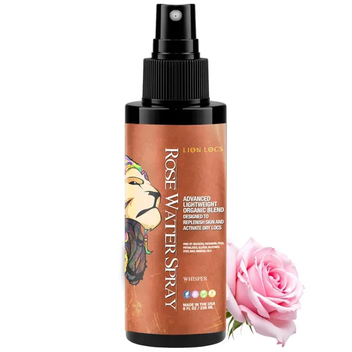 Miniatura 14 de Lion Locs - Spray de agua de rosas para rastas y rastas - Acondicionador vegano orgánico con aloe, aceites, vitaminas y glicerina