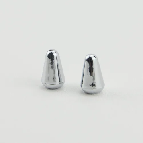 Miniatura 3 de Tapas de perilla plateadas para guitarra eléctrica, interruptores selectores de palanca de 5 vías (paquete de 2)