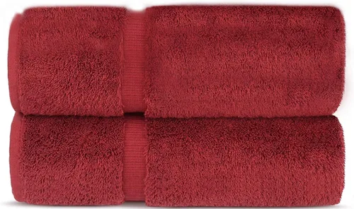 Miniatura 29 de Luxury Hotel & Spa Collection - Toalla ecológica de 100% algodón turco de 27 x 54 pulgadas (27 x 54 onzas), de secado rápido, para baño, borde