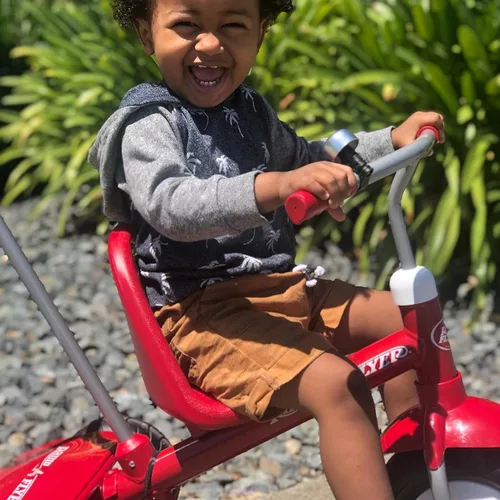 Miniatura 10 de Radio Flyer Deluxe Steer & Stroll Trike, Sencillo, Rosado