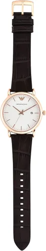 Miniatura 7 de Emporio Armani Men's Three-Hand Date Black Leather Watch