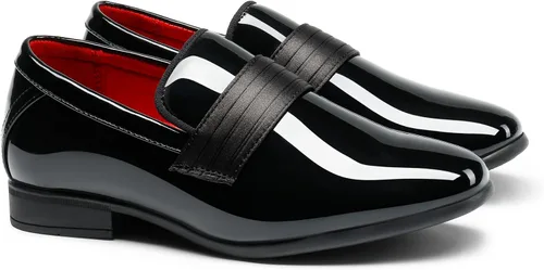 Miniatura 3 de Bruno Marc Zapatos de esmoquin formales para niño, mocasines sin cordones
