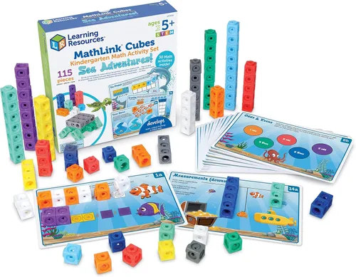 Miniatura 8 de Learning Resources MathLink® Cubes Desafío de Rompecabezas Cerebral, 80 Piezas, Edades 5+, Cubos de Enlace, Cubos Conectores, Elemento Manipulativo
