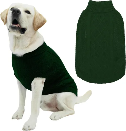 Miniatura 36 de Mihachi Suéteres para Perros Pequeños y Medianos Niña o Niño, Camisa Cálida y Suave para Perros, Abrigo para Perros para Clima Frío con Cuello