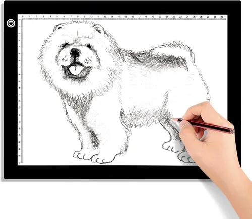 ¡Gran venta! Caja de luz LED A4 para trazar, almohadilla de luz de 60 LED con escala ultrafina ajuste de brillo continuo USB LED Copia Junta para