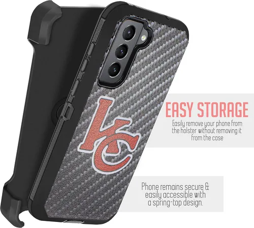 Miniatura 3 de Jackpot inalámbrico diseñado para Samsung Galaxy S21 FE, funda protectora de cuerpo completo, resistente con protector de pantalla incorporado, KC.
