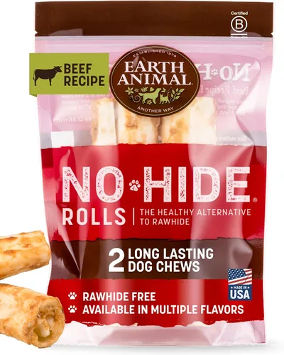 Miniatura 24 de Earth Animal Masticables sin ocultar – de The Grill Rolls Bacon Cheeseburger Sabor Rawhide Free Medium Dog Chews – 3
