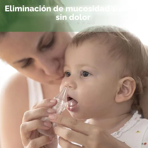 Miniatura 2 de Haakaa Aspirador nasal de silicona para bebés Jeringa de bulbo de nariz Limpiador de nariz de bebé fácil de apretar, recién nacido y niño