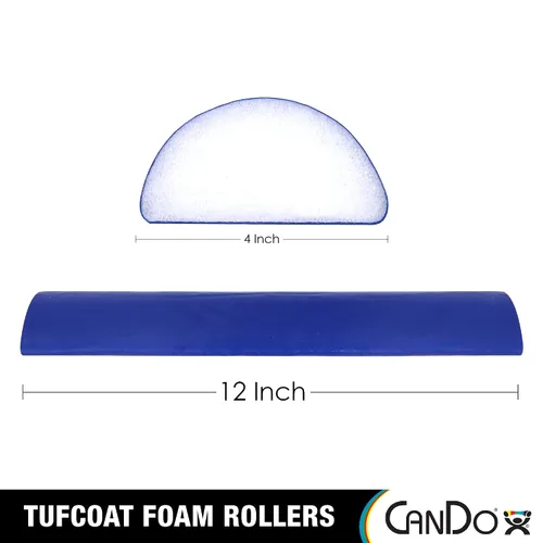 Miniatura 2 de Rodillo de espuma CanDo 30-2235 PE, con acabado TufCoat, redondo, 4" x 36", azul, 1