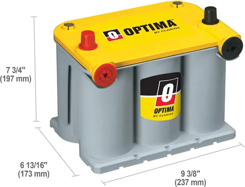 Miniatura 2 de Batería de doble utilidad Optima 8042-218 D75/25 con tapa amarilla