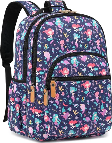 Miniatura 105 de Leaper Mochila para laptop para mujer: linda mochila floral para escuela, universidad, viajes, trabajo, mochila ligera para niños, Negro margarita