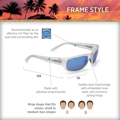Miniatura 6 de Maui Jim Gafas de sol polarizadas Stingray para hombre y mujer