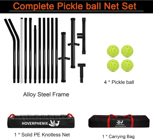 Miniatura 5 de Portable Pickleball Net - 22FT Regualtion Size Pickle Ball Net，Weather Resistant Steady Steel Frame and Carry Bag for Indoor, Outdoor, Driveway