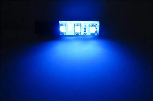 Miniatura 2 de Tira de luces LED Devil Demon Eye de iJDMTOY 3-SMD para adaptación a las luces de proyector o portavasos LED, caja de guantes, fluorescentes