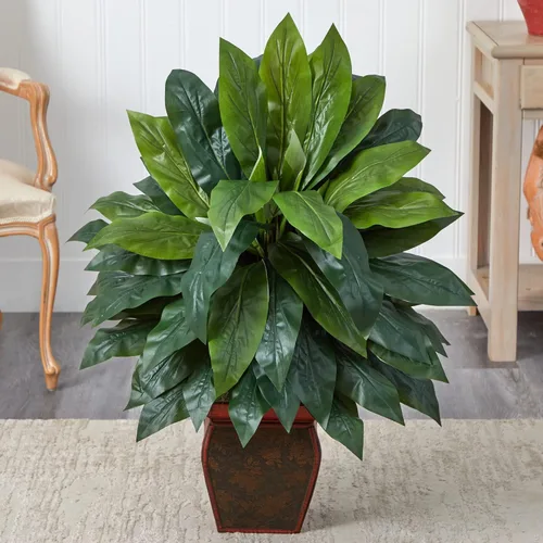 Miniatura 4 de Nearly Natural Cordyline con florero decorativo planta de seda