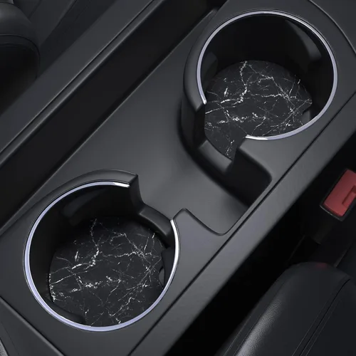 Miniatura 6 de Nipichsha Posavasos para Portavasos de Coche, Posavasos para Coche para Portavasos, Paquete de 2 Alfombrilla de Goma Antideslizante Universal