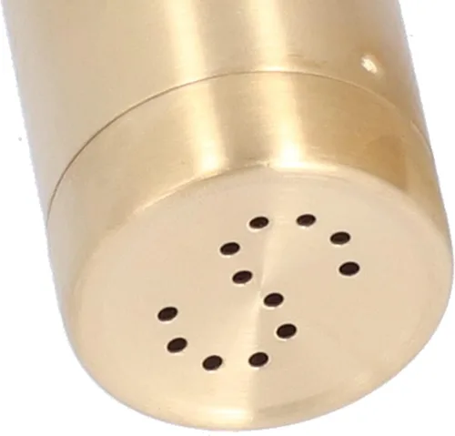 Miniatura 6 de 2 saleros y pimenteros dorados, salero y pimentero dorado, cocteleros de especias de acero inoxidable, frasco de condimentos con tapa, ideal