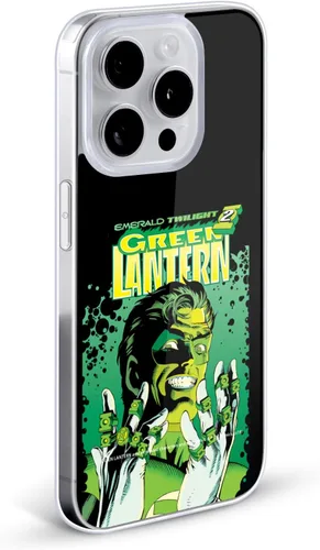 Miniatura 2 de Head Case Designs Funda de gel suave con licencia oficial de Green Lantern DC Comics Emerald Twilight Comic Book Cover compatible con Apple iPhone 16