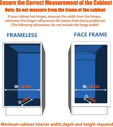 Miniatura 4 de ROOMTEC Organizador de gabinete extraíble, estantes extraíbles de 17 pulgadas de ancho x 21 pulgadas de profundidad, cajones de gabinete de cocina 1