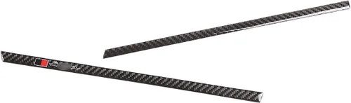 Miniatura 6 de Compatible con Toyota Supra GR A90 A91 2019 2020 2021 2022 (Negro con letras) Accesorios de moldura interior de fibra de carbono real Tiras