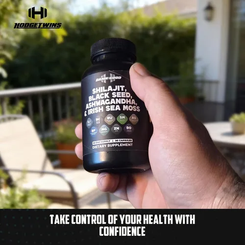 Miniatura 7 de DAMN GOOD The Hodge Twins Cápsulas orgánicas Shilajit de máxima vitalidad – Refuerzo diario de energía y resistencia para hombres – Enfoque y fuerza