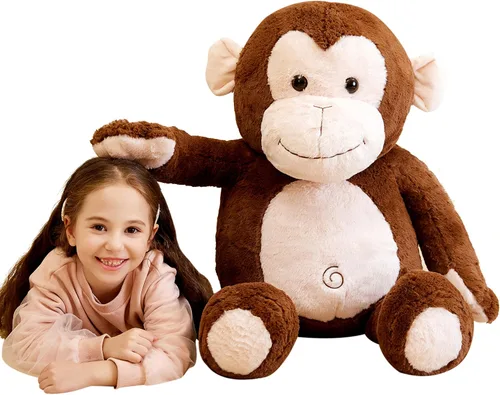 Miniatura 13 de IKASA Juguete de peluche de cerdo gigante, juguetes grandes de 30 pulgadas, regalos para niños, niñas, niños, novia y niños