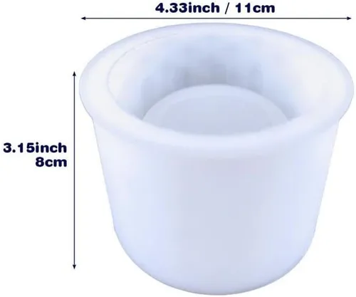 Miniatura 4 de Molde de silicona para macetas de concreto, molde de silicona para suculentas, molde de fundición de resina para macetas suculentas de bricolaje