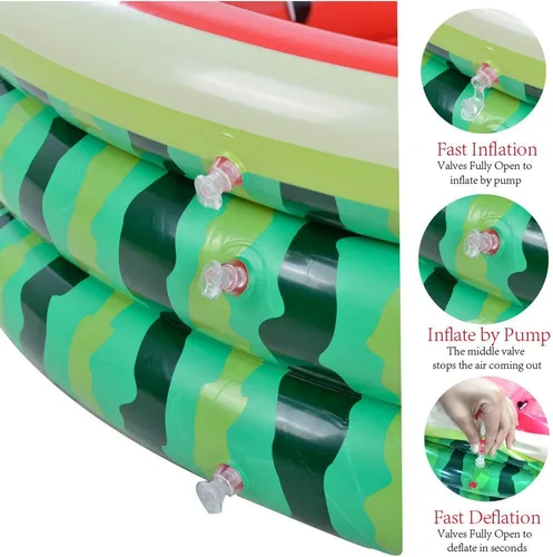 Miniatura 6 de Piscina para niños, hamburguesa de sandía, piscina inflable de helado, piscina de agua en verano, piscina de 45 pulgadas