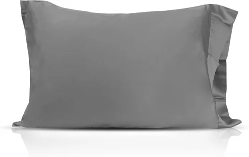 Miniatura 2 de Rayón con infusión de iones de cobre derivado de fundas de almohada de enfriamiento de bambú, beige, estándar (20 x 30), juego de 2, suaves