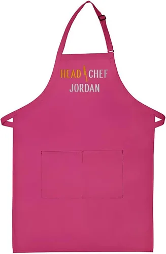 Miniatura 6 de Delantal personalizado bordado con diseño de jefe de chef Añadir un nombre
