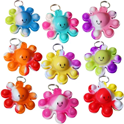 Miniatura 8 de Mini llavero de burbujas a granel, regalo de fiesta de delfín, regalo pequeño de cumpleaños para estudiantes de aula, niños y niñas