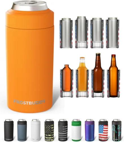 Miniatura 20 de Frost Buddy Universal Can Cooler - Fits all - Stainless Steel Can Cooler for 12 oz & 16 oz Regular or Slim Cans & Bottles - Stainless Steel