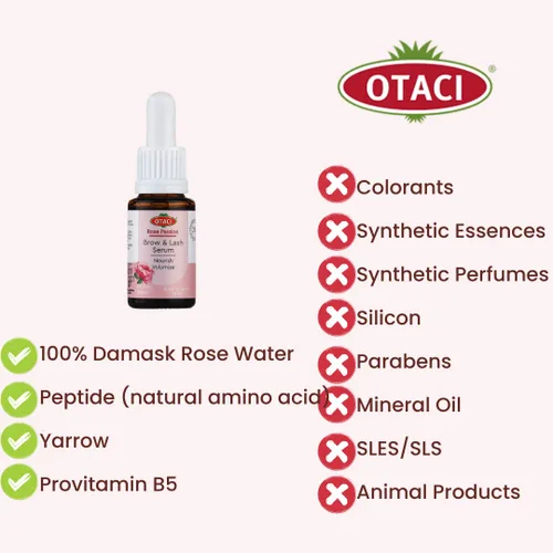 Miniatura 3 de OTACI Rose Passion - Suero para cejas y pestañas, crecimiento de pestañas natural