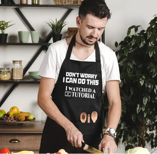 Miniatura 6 de Delantales para hombres, delantales divertidos para hombres, delantales de chef, delantales divertidos de cocinero, delantales divertidos