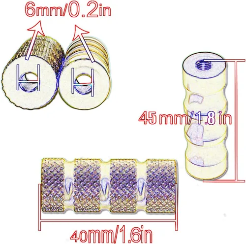 Miniatura 6 de Estriberas de freno para palanca de cambios de motocicleta con agujero de 0.236 in, pedal universal para retrasos, color negro