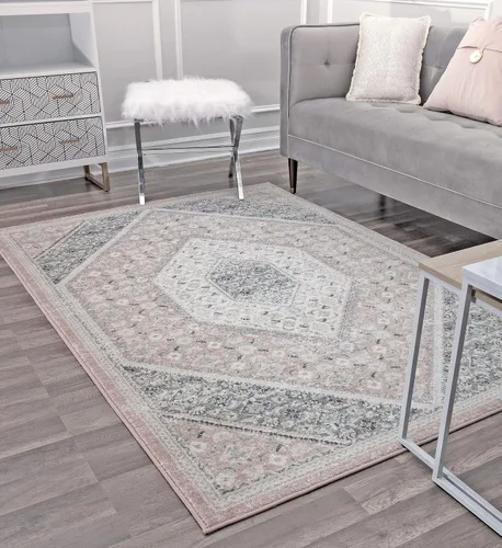 Miniatura 10 de Rugs America Hailey HY10A Heath - Alfombra vintage de transición de 8 x 10 pies
