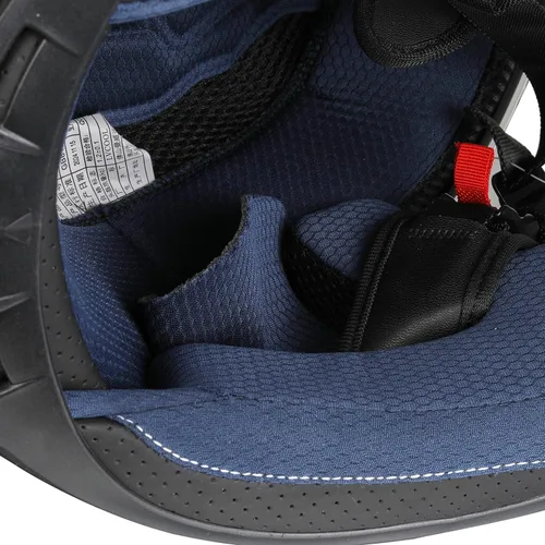 Miniatura 8 de Casco de motocicleta de cara completa para adultos con aprobación DOT, casco de bicicleta de calle negro y ligero aerodinámico para hombres