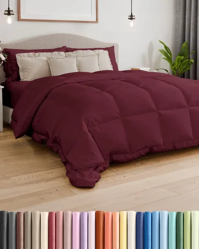 Miniatura 14 de Tamaño Individual, Edredón de Plumón Blanco Alternativo - Cálido y Ligero - Juego de Ropa de Cama de Calidad Hotelera de Lujo y Transpirable