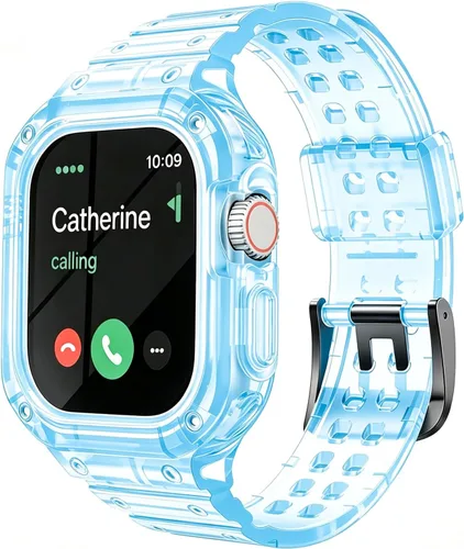Miniatura 19 de Compatible con Apple Watch Band transparente de 1.929 in 1.811 in 1.772 in 1.732 in 1.654 in 1.614 in 1.575 in 1.496 in para mujeres y hombres