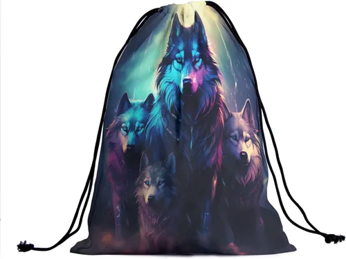 Miniatura 198 de Bolsa de agarre de gimnasia de piel de animal, bolsa de gimnasia con cordón ajustable, bolsa de cuerda para fauna silvestre, Mariposas Galaxy