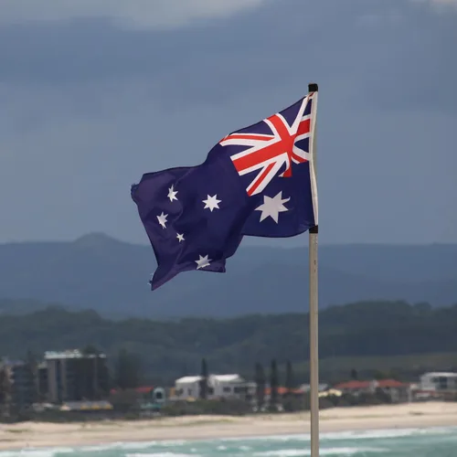 Miniatura 5 de Bandera de Australia de doble cara de 3 x 5 para exteriores, banderas australianas, nailon 210D resistente, estrellas bordadas, rayas cosidas