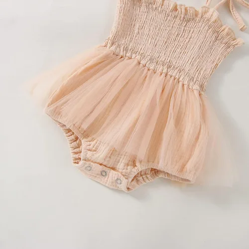 Miniatura 5 de Meihuida Mameluco sin mangas para bebé recién nacido, ropa de verano, mono de algodón con diadema
