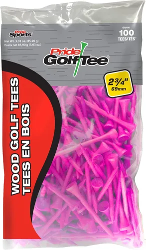 Miniatura 11 de PRIDE GOLF TEE, Camiseta Deluxe de 2-3/4 pulgadas, bolsa de 100