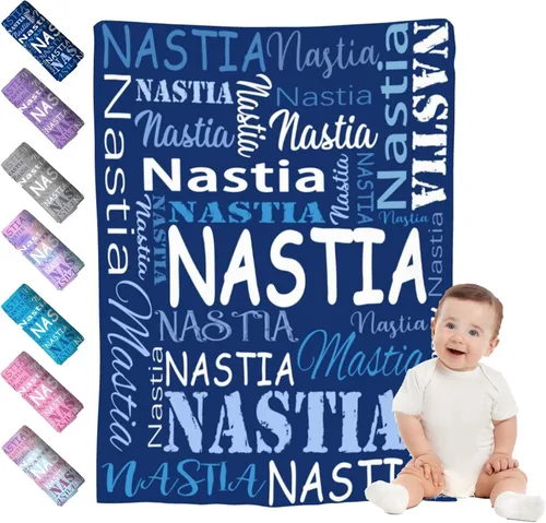Mantas de bebé personalizadas para niño y niña, manta de bebé personalizada con nombre para niños y adultos, mantas suaves personalizadas para